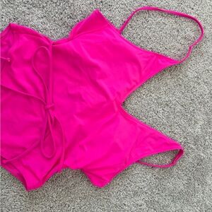 Bright Pink One Piece Swimsuit